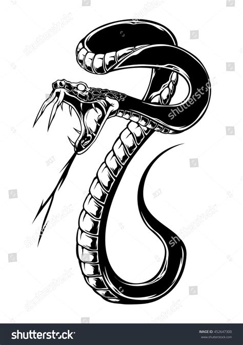 Snake Vector Black Color - 452647300 : Shutterstock