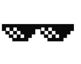 deal with it glasses small - thug life glasses PNG image with ...