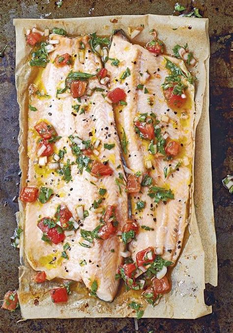 GRILLED TROUT with SAUCE VIERGE [France] [foodandtravel] | Grilled trout, Fish recipes, Trout ...