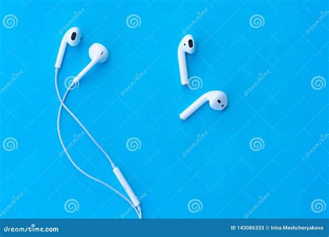 ROSTOV-on-DON, RUSSIA - APRIL 28, 2018: Comparison Apple AirPods Wireless Bluetooth Headphones ...