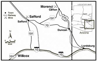 (MORENCI MINE MAP)