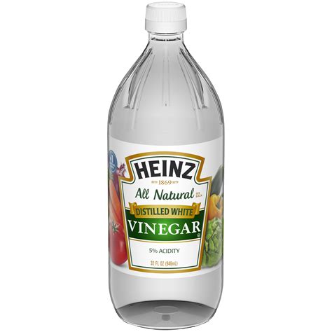 Heinz Vinegar, Distilled White, 32 fl oz (1 qt) 946 ml