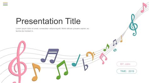 Music Slide Template - Printable Word Searches