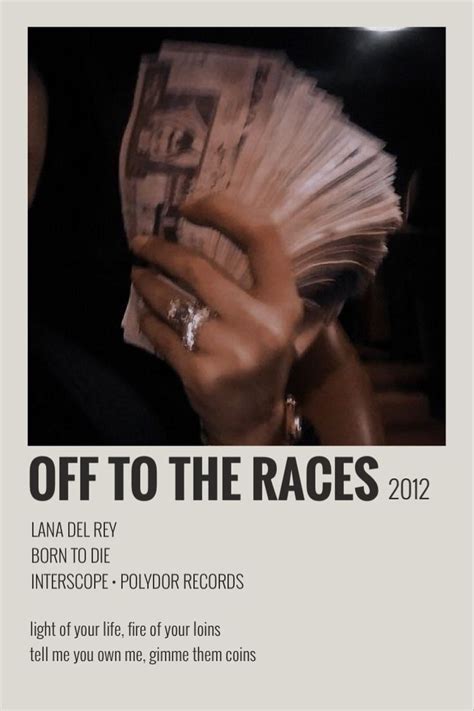 off to the races ldr poster