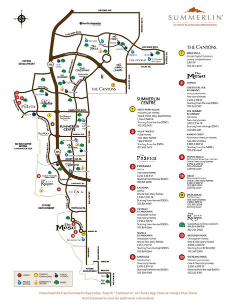 Incredible Summerlin Las Vegas Map Recent - World Map Colored Continents