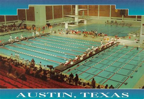 TX, Austin LEE & JOE JAMAIL SWIM CENTER POOL University Of Texas 4X6 Postcard | United States ...