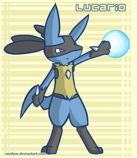 Lucario: Aura Sphere by Zenfyre on DeviantArt