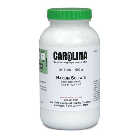 Barium Sulfate, Laboratory Grade, 500 g | Carolina Biological Supply