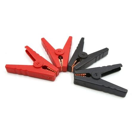 4Pcs Red Black Electrical Battery Insulated Test Clamps Alligator Clips for Car | Walmart Canada