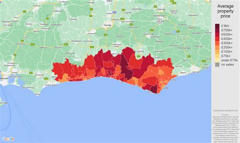 Brighton house prices in maps and graphs.