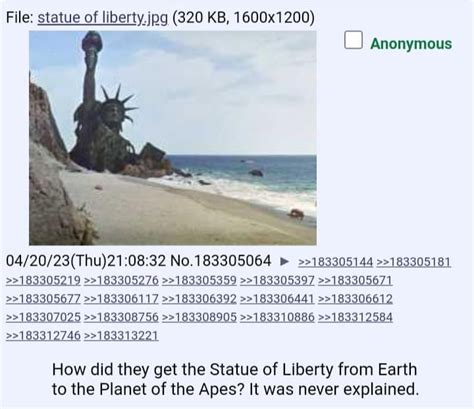 Planet of the Apes statue of liberty Blank Template - Imgflip