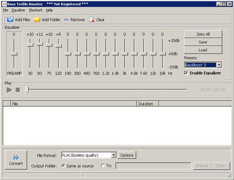 Bass Treble Booster Software Informer: Screenshots