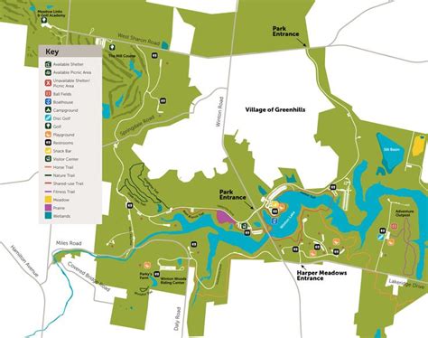 Image result for sharon woods map | Picnic area, Wood map, Nature trail