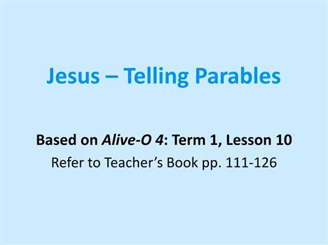 PPT - Jesus – Telling Parables PowerPoint Presentation, free download - ID:8593234