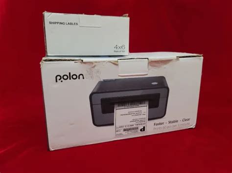 POLONO THERMAL LABEL Printer, PL60 4x6 Label Printer for Shipping Packages, New $229.99 - PicClick
