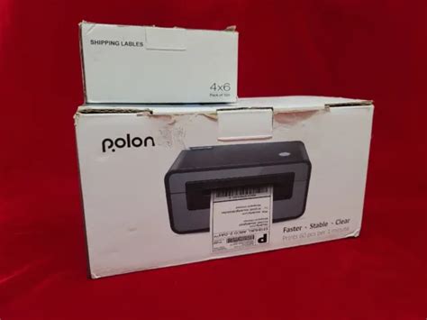 POLONO THERMAL LABEL Printer, PL60 4x6 Label Printer for Shipping Packages, New $229.99 - PicClick