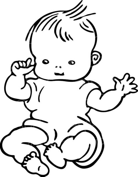 Babies clipart black and white, Babies black and white Transparent FREE ...