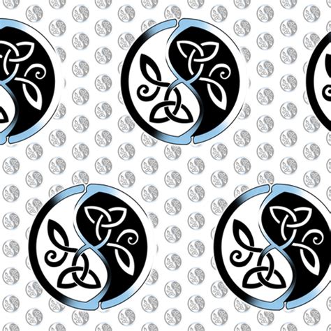 Celtic Yin Yang fabric - missmegs - Spoonflower