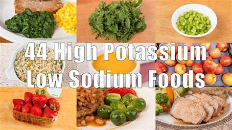 44 High Potassium Low Sodium Foods (700 Calorie Meals) DiTuro Productions - YouTube