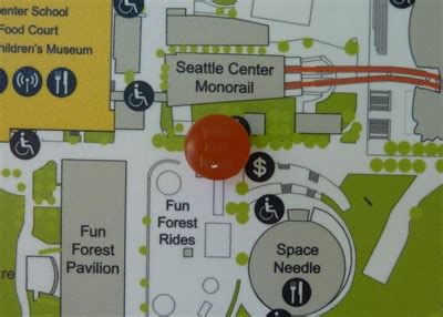 Seattle Center Guide Map - Seattle, WA - 'You Are Here' Maps on ...