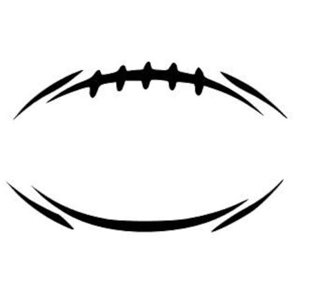 Football Outline Svg Cutting File - Etsy