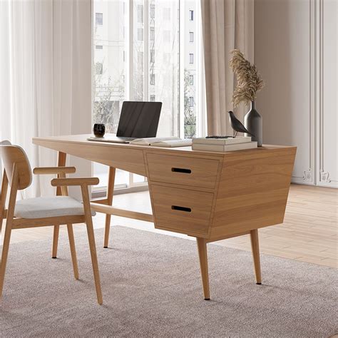 Walnut Writing Desk, Wooden Writing Desk, Wooden Desk, Wooden Computer ...