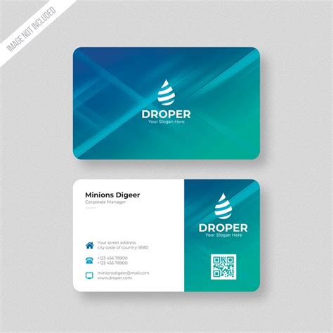 Premium PSD | Creative business card template