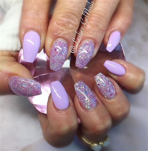 Pin on nagels | Purple acrylic nails, Lilac nails, Purple gel nails