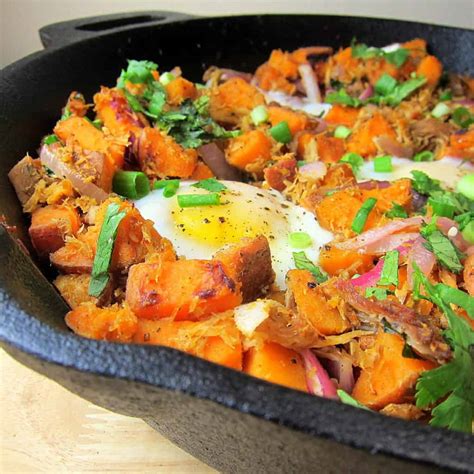 Sweet Potato Pulled Pork Hash | Babaganosh