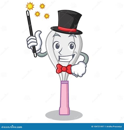 Magician Whisk Character Cartoon Style Stock Vector - Illustration of mixing, blend: 104721497