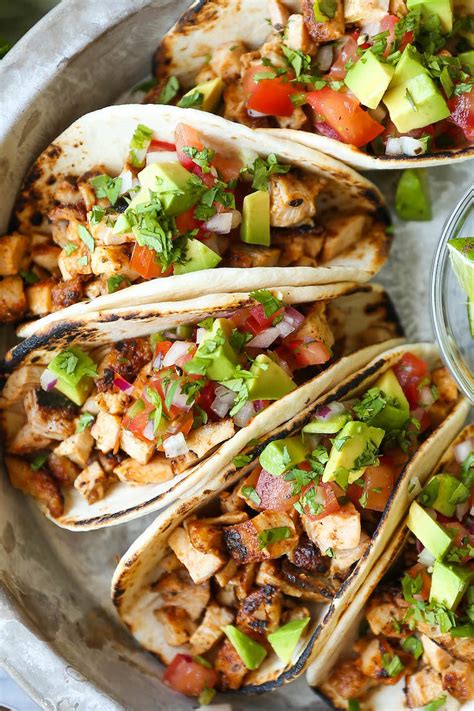 Easy Chicken Tacos - Damn Delicious