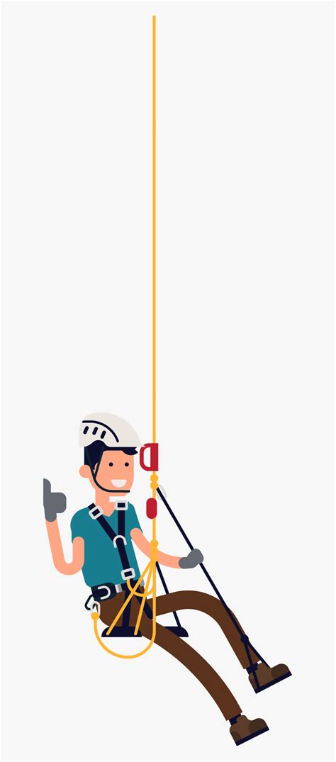 Cartoon Hanging On Rope, HD Png Download - kindpng