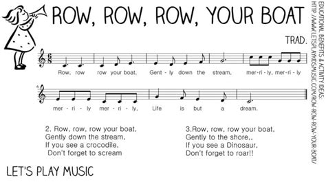 Row Row Row Your Boat : First Nursery Rhymes - Let's Play Music