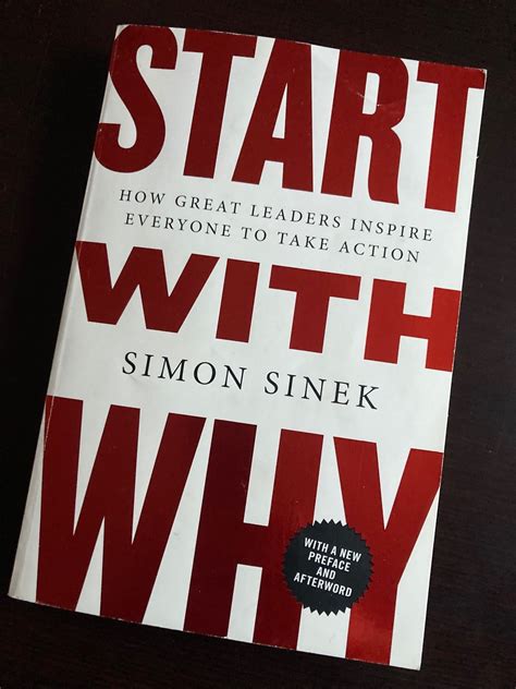 Start with Why - The Book — Leadership and Life - Building Strong ...