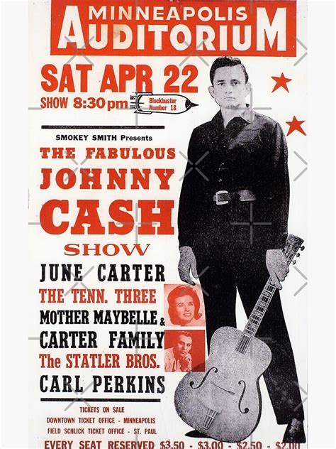 "Johnny Cash - vintage concert country music poster" Poster for Sale by Amberflash | Redbubble