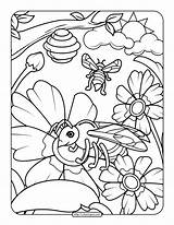 10 Bee Coloring Pages Ideas Images sketch template