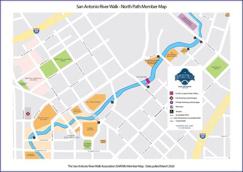 San Antonio Riverwalk Map