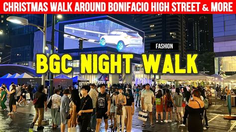 BGC TAGUIG CITY at NIGHT | Christmas Walking Tour Around Bonifacio High Street, Market Market ...