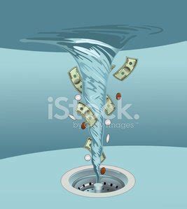 Money Down The Drain Stock Vector | Royalty-Free | FreeImages