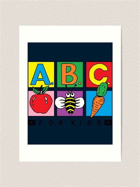 "ABC For Kids Logo " Art Print for Sale by EmilyNelson1 | Redbubble