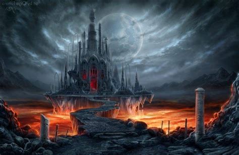 Fantastic World Gothic Castle Moon Wallpapers HD / Desktop and Mobile ...