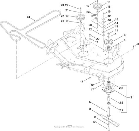 Toro 74912, TITAN ZX4800 Zero-Turn-Radius Riding Mower, 2010 (SN 310000001-310999999) Parts ...