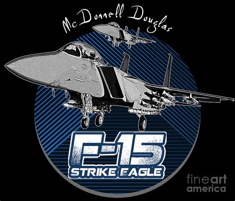 McDonell Douglas F-15 Eagle Strike Fighterjet Aircraft Digital Art by ...