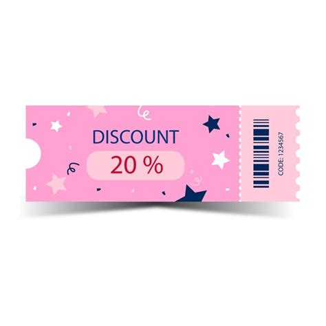 Premium Vector | Discount voucher gift coupon template with ruffle edges blue coupon mockup with ...