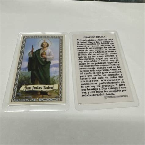 Oracion San Judas Tadeo Prayer Cards Pack of 25 hecho En Mexico Oracion Diaria | #4661778601