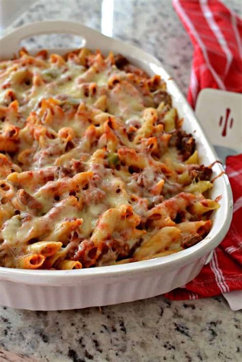 Baked Mostaccioli | Recipe | Baked mostaccioli, Mostaccioli, Mostaccioli pasta salad recipe