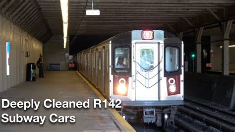 ⁴ᴷ Deeply Cleaned R142 Subway Cars on the (2) and (5) Lines - YouTube