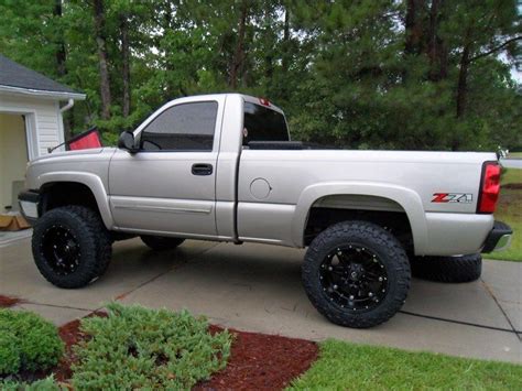 lifted jacked Chevy | Chevy silverado single cab, Silverado single cab ...