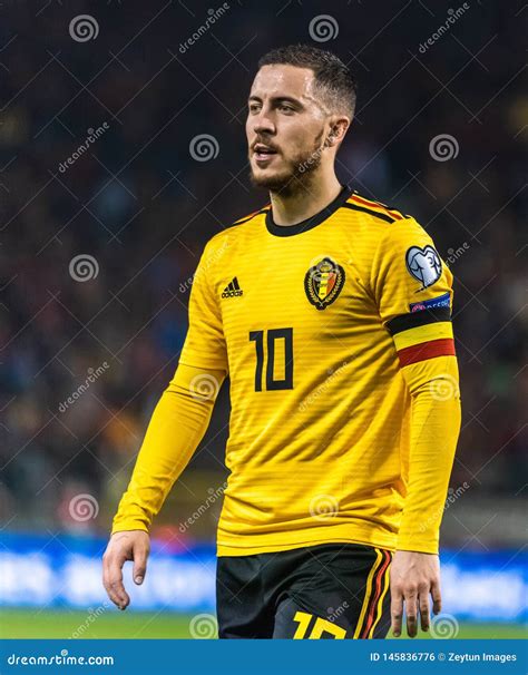 Belgium National Football Team Captain Eden Hazard Editorial Photo ...