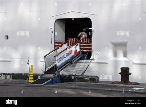 Cruise ship gangway entrance hi-res stock photography and images - Alamy